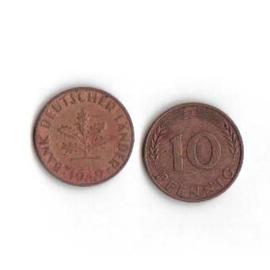 Piece 10 Pfennig Bank Deutscher Lander 1949 Rakuten