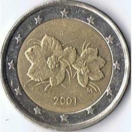 piece 2 euro rare fleur 2001