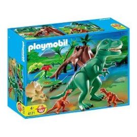 playmobil volcan dinosaure