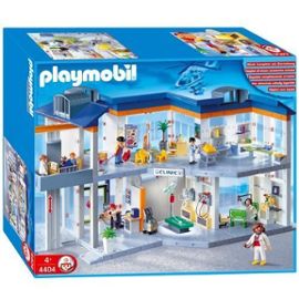 playmobil city life hopital transportable