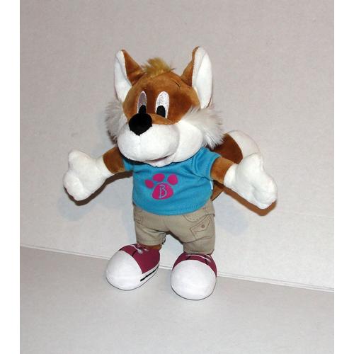 peluche chien loup