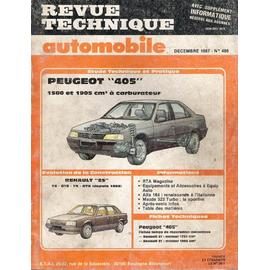 Peugeot 405 1580 et 1905 cm3 revue tech RTA 486