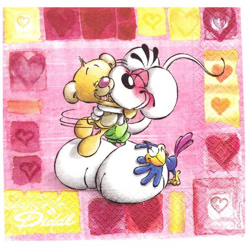 5 serviettes Cygne Cygnes Coeur Paire Serviettes technique Motif Serviettes 1//4 Koi