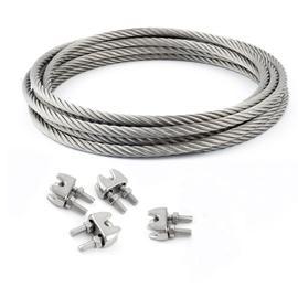 4 Mm Câble Métallique En Acier Inoxydable A4 Marine Grade 7x19 DIN3060