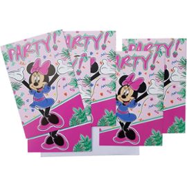 Set 5 Carton D Invitation Avec Enveloppe Disney Minnie Mouse Carte Anniversaire 116 Rakuten