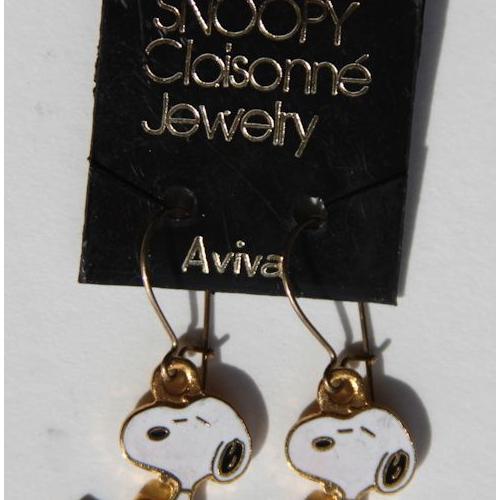 boucles d'oreille snoopy boucles d'oreille snoopy