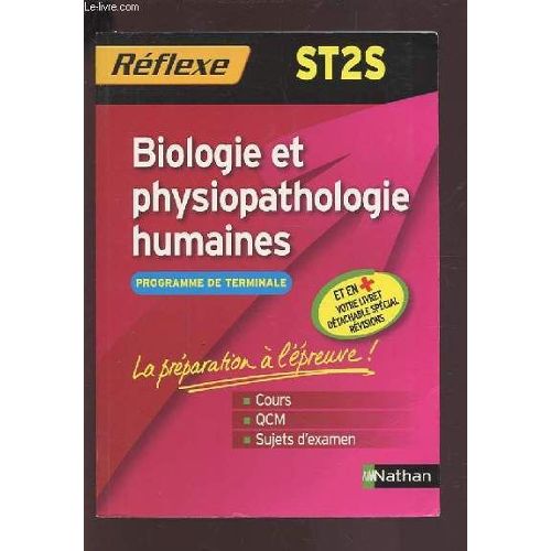 Fiche De Révision Biologie St2s Première St2s Reflex - Biologie Et Physiopathologie Humaines - Programme De