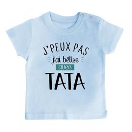 T Shirt Bebe Jpeux Pas Jai Betise Avec Tata Version Fille Bebe Puericulture T Shirts Ram Mount Co Uk