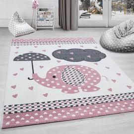 Tapis Chambre Denfant éléphant Parapluie Pluie De Cur Gris