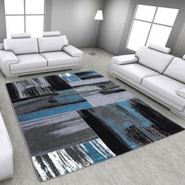 Tapis De Salon Lima 350 Bleu Gris Et Noir 160x