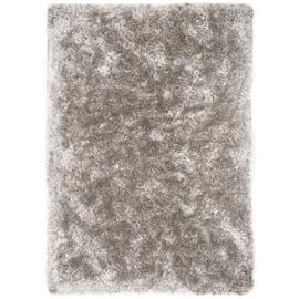 Tapis Shaggy à Poils Longs Bright Gris 140x200 Cm Tapis Doux Pour Salon