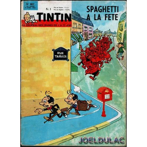 Le Journal De Tintin De 7 à 77 Ans Tintin le Journal des Jeunes de 7 A 77 Ans N°807 | Rakuten