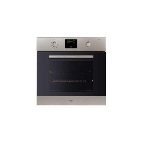 whirlpool four pyrolyse encastrable inox 65l multifonction
