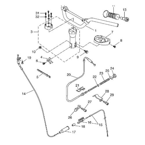 amortisseur et stabilisateur de direction Tampon Barre de contr/ôle avec support de montage pour Yamaha YZF R1 1998-2001 Black/&Gray