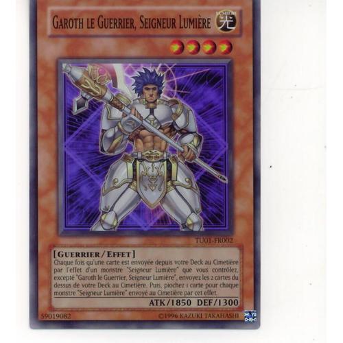 Toys Hobbies Carte Yu Gi Oh Garoth Le Guerrier Seigneur Lumiere Tu01 Fr002 Super Rare Penbrynmynach Co Uk