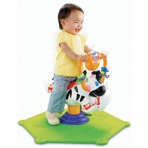 fisher price zebre tourni rebond rose